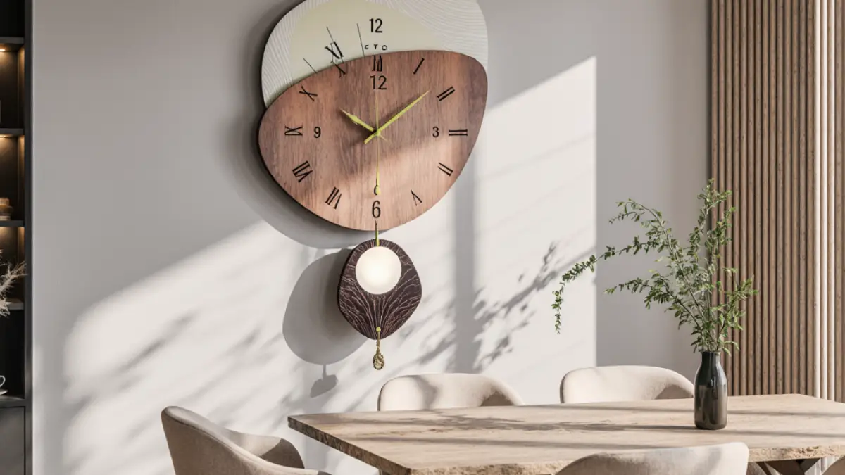 23.6 Abstract Geometric Silent Wall Clock