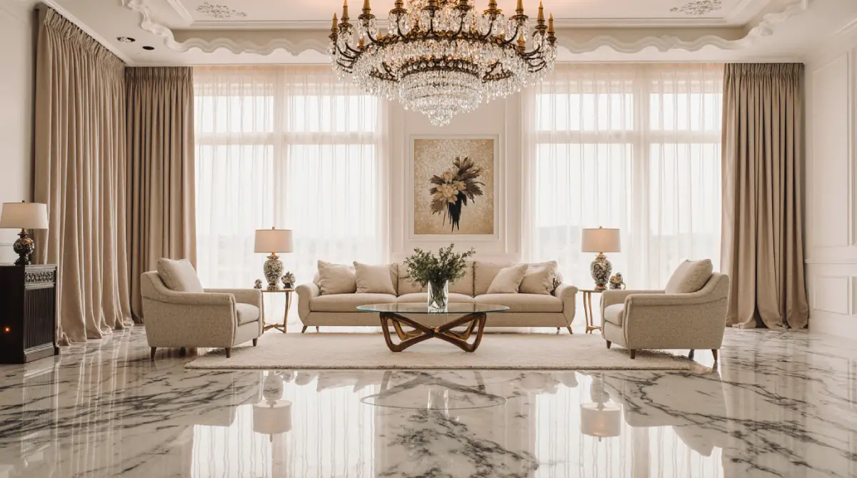 Eclectic bohemian living room featuring colourful boho living room decor ideas with plants, patterns, and statement furniture