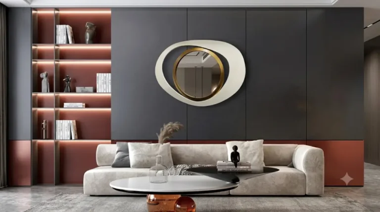 Geometry wall mirror