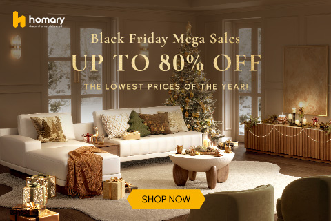 Homary Black Friday deals offering up to 80% off home décor and furniture