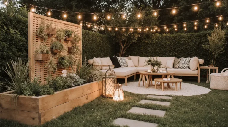 cheap garden decor ideas that look expensive with stylish outdoor setup