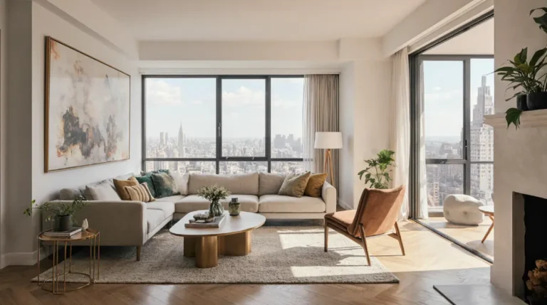 Stylish New York apartment interior design ideas with modern furniture and natural light