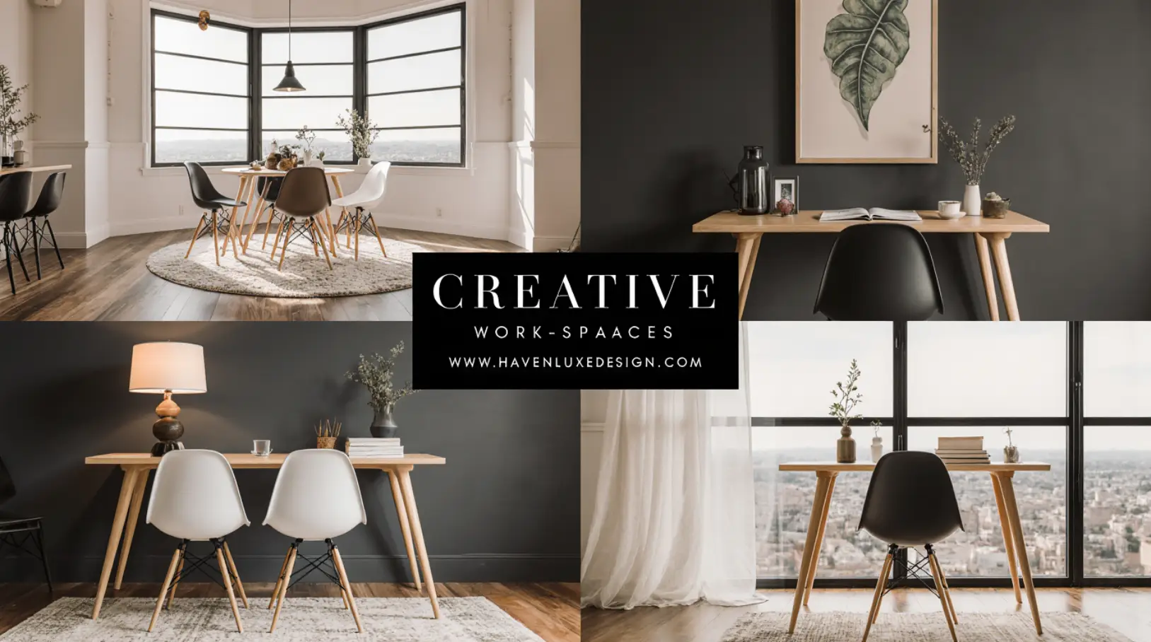 Modern home office setup showcasing creative workspace ideas