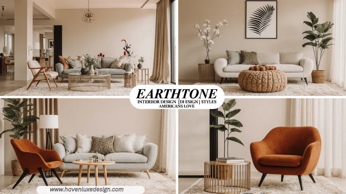 Earth tone living room ideas with warm brown and beige decor