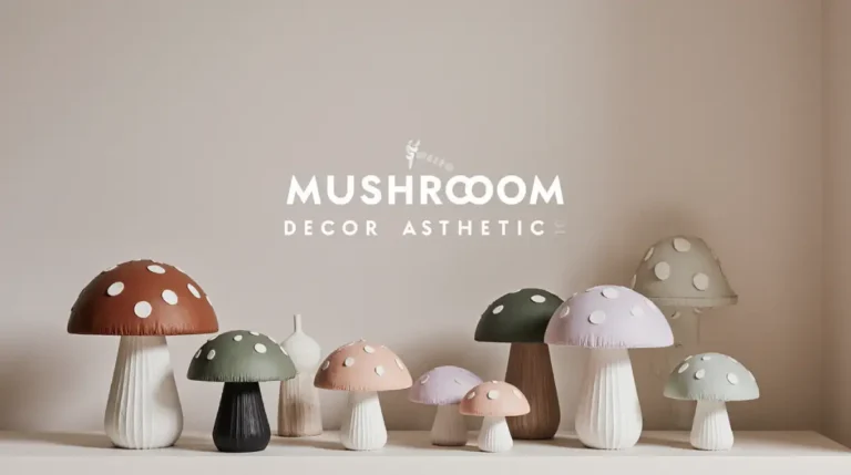 mushroom decor aesthetic bedroom setup