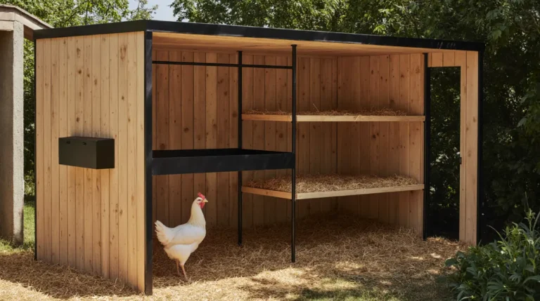 “poop shelf chicken coop setup under roost”