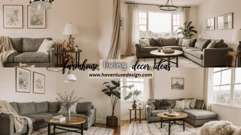 farmhouse living room decor ideas with neutral tones