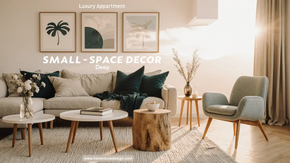 luxury small apartment decor ideas with modern furniture