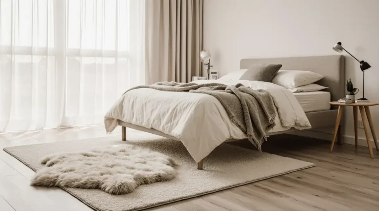 small cute rugs for bedroom decor in pastel colors