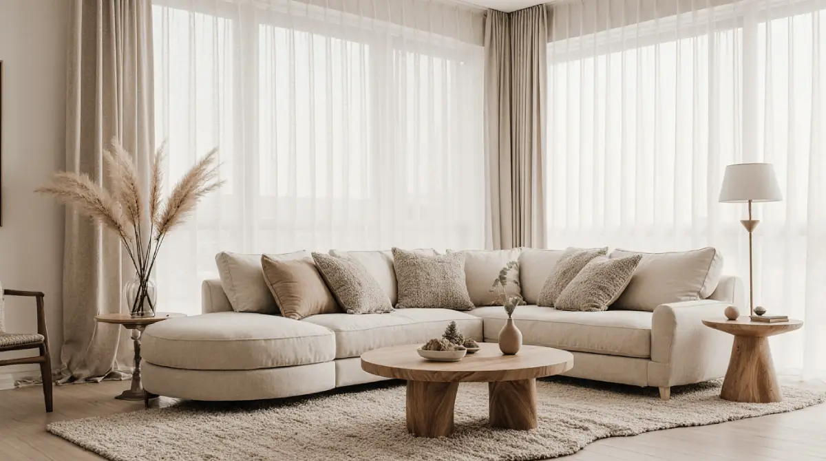 warm neutral living room color palette ideas beige tones