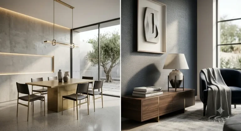 Cavara Interiors luxury living room with layered textures